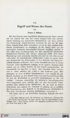 22: Begriff und Wesen des Genre