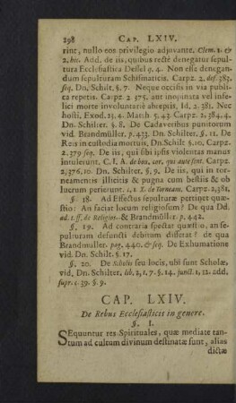 Cap. LXIV. - LXIX.