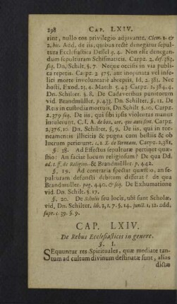 Cap. LXIV. - LXIX.