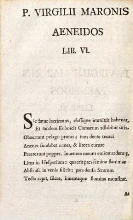 Der Aeneis, eines Heldengedichtes des Publius Virgilius Maro, Sechstes Buch