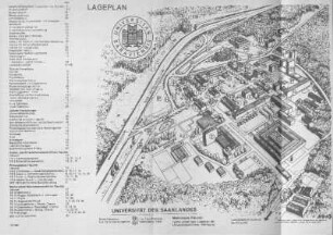 Lageplan der Universität des Saarlandes