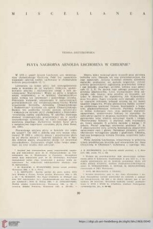 30: Płyta nagrobna Arnolda Lischorena w Chełmnie