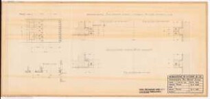 Reichsluftfahrtministerium, Berlin: Verbindungsbau: Eingang Parkseite Ansicht, Grundriss 1:100, Detailgrundriss 1:20