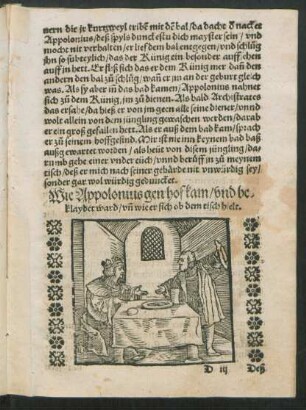Wie Appolonius gen hof kam ...