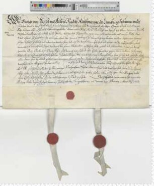 Schadloserklärung anlässlich einer Bürgschaft für Königsberg.