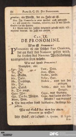 Cap. IX. De Pronomine