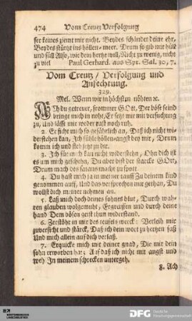 Vom Creutz / Verfolgung und Anfechtung.