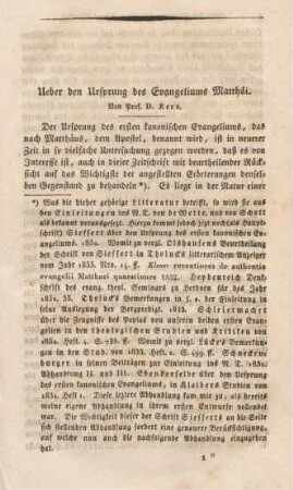 3-132 Ueber den Ursprung des Evangeliums Matthäi