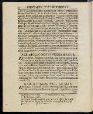 XXII. Apollonius Tianaeus