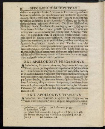 XXII. Apollonius Tianaeus