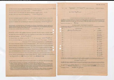 Entnazifizierung Werner Schuetz , geb. 29.06.1896 (Angestellter)