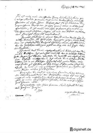 7: Brief von Friedrich Nicolai an Johann Wilhelm Ludwig Gleim
