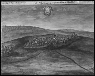 Ansicht von Ramstedt : Ansicht von Ramstedt. Malerei (1683)