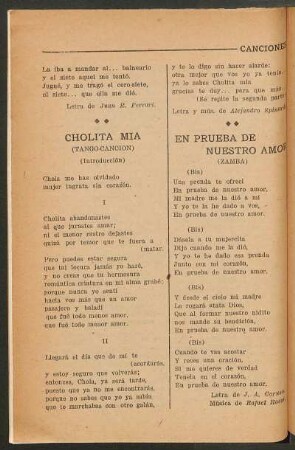 En prueba de nuestro amor : (Zamba)