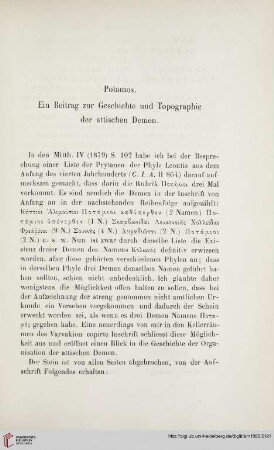 10: Potamos : ein Beitrag zur Geschichte und Topographie der attischen Demen