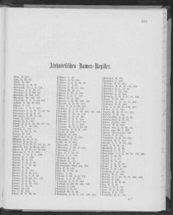 Alphabetisches Namen-Register.