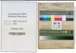 Entnazifizierung Otto Grabski , geb. 28.06.1893 (Buchdrucker)