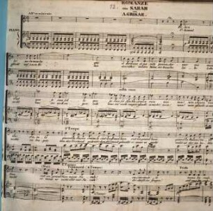 Romanze aus Sarah : (Singst. mit Pianoforte)