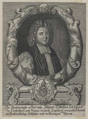 Bildnis des Johann Tillotson