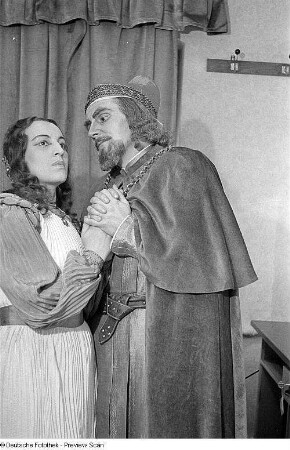Szenen aus der Oper "Simone Boccanegra" von Giuseppe Verdi an der Städtischen Oper (heute Deutsche Oper) Berlin