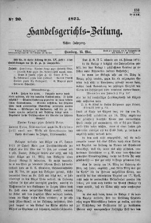 No. 20. 15. Mai 1875