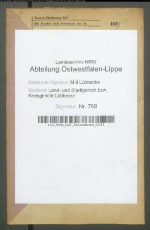 Erblasser: Krämer, Carl Friedrich Ludwig; Erblasser: Krämer, Anne Marie Louise Charlotte, geb. Tiemann: Abschluss eines Erbvertrags