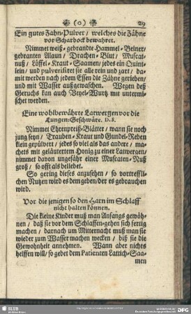 Eine wohlbewährte Latwergen vor die Lungen-Geschwäre