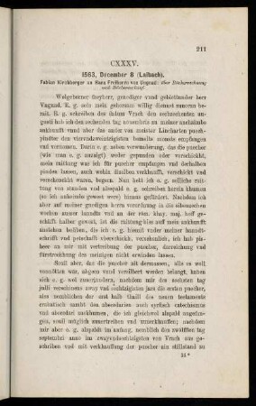 211-215, CXXXV. 1563, December 8 (Laibach)