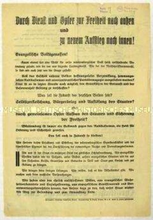 Aufruf des Christlich-sozialen Volksdienstes zur württembergischen Landtagswahl 1932