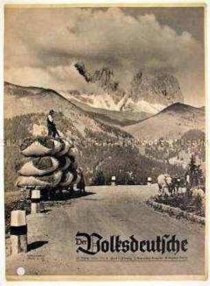 Halbmonatszeitschrift "Der Volksdeutsche" u.a. zum Weinanbau von Auslandsdeutschen