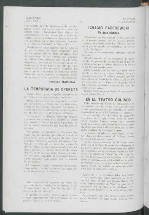 La temporada de opereta