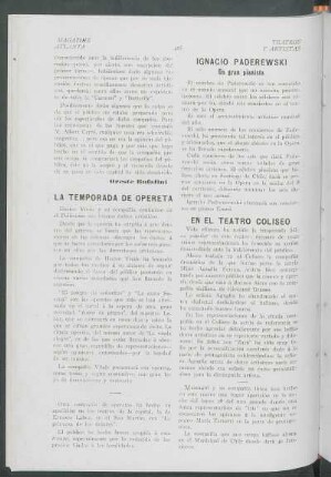 La temporada de opereta