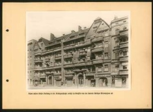 Arbeiterwohnhäuser, Berlin-Moabit: Ansicht (aus: Fotoalbum der Bau- und Wohnungsgenossenschaft 1892)