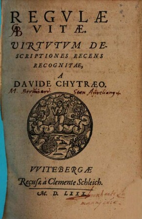 Regulae Vitae : Virtutum Descriptiones