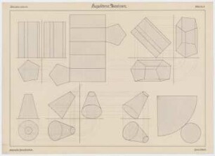Projektions Zeichnen. : Bez.: Städtische Gewerbeschule., Guido Hertel., Blatt Nr. 6., Wint. Sem. 1901-02.