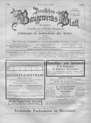 44. Jahrgang. No. 10.
