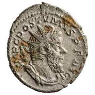 Münze, Antoninian, 259 - 268 n. Chr.
