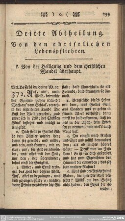 Dritte Abtheilung. Von den christlichen Lebenspflichten