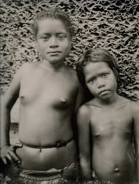 "Boy and girl, Palau, Ngaisar"