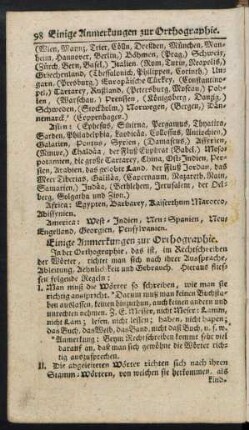 Einige Anmerkungen zur Orthographie.