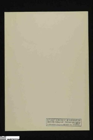 Vermögen der verstorbenen Rosina Dürr, geb. Gerhard