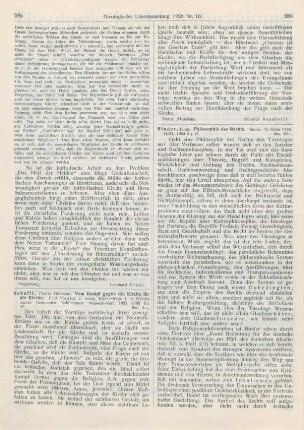 286-288 [Rezension] Binder, Julius, Philosophie des Rechts
