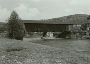 Hennersdorf, gedeckte Brücke über Zschopau