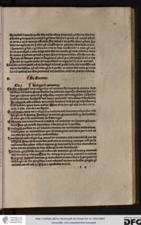 Clementina i: Religiosi quicunque.