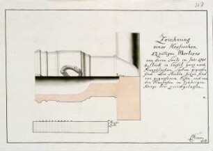 WHK 43 Pläne der Artillerie: Hessischer 12-zölliger Mörser, 1780