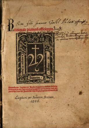 Rationale diuinoru[m] officiorum