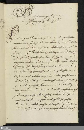 Heinrich von gots gnaden Herzog zu Sachssen