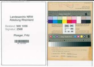 Entnazifizierung Fritz Ploeger , geb. 06.09.1909 (Kaufmann)