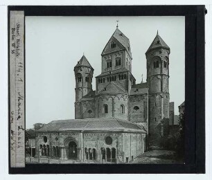 Maria Laach, Abteikirche : Außenansicht von SW, Vorhalle
