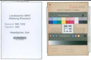Entnazifizierung Karl Dr. Haselbacher , geb. 07.10.1904 (Oberregierungsrat)